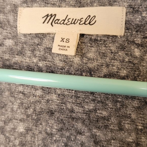 Madewell V-Neck Full-Coverage Bodysuit Heather Gray Sz XS - Picture 4 of 5